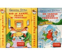 Geronimo Stilton Un camper color formaggio + giù le zampe, faccia di fontina 2 VOLUMI