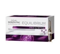 Gerovital H3 Equilibrium Fiale con Retinolo | Trattamento Antirughe Professionale Rigenerante per Pelle Matura | 20 Fiale x 2ml | Vitamina A + Retinolo Stabilizzato