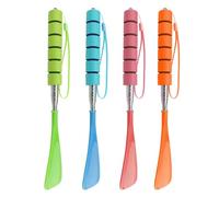 GeRRiT 4 Pezzi Telescopico Calzascarpe, Calzascarpe Lungo Plastica, 4 Colori Asta di Metallo 29-70 cm, Calzante Lungo con Comoda Impugnatura Adatto a Tutti