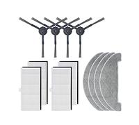 GeRRiT Adatto for sacchetti for la polvere S9 Colletion Cleaner Mop Spazzole laterali Set di accessori Parti for aspirapolvere robot S9 cantone di Durapur (Color : Carbon fiber+black)