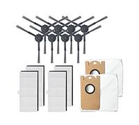 GeRRiT Adatto for sacchetti for la polvere S9 Colletion Cleaner Mop Spazzole laterali Set di accessori Parti for aspirapolvere robot S9 cantone di Durapur (Color : Grigio)