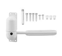 GERRIT Chiudiporta Hardware for Porte chiudiporta Automatico a Molla Regolabile da 10-60 kg in Lega di Zinco Bianco Chiudi Porta