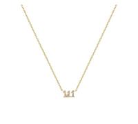 GeRRiT Collana con Numeri di Angelo in Argento Sterling 925 Regalo da Donna 111 333 444 777 Collana con Pendente Fortunato di Protezione (Color : 111_45cm)