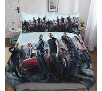 Gerrit Fast & Furious Set Copripiumino Con Federa Ragazzi Ragazza Set Di Biancheria Da Letto Microfibra Per Adulti E Bambino Lpoallergenico 220x240cm