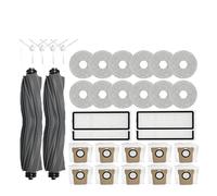 GeRRiT For 1S B101CN B116 X10 + Accessori L10s Ultra / S10 Pro Spazzola laterale principale Filtro Hepa Parti del sacchetto for la polvere del mop cantone di Durapur (Color : 32PCS)