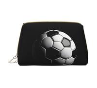 GeRRiT I Like Soccer - Organizer da viaggio in pelle per cosmetici, con cerniera, multifunzione, motivo: mi piace il calcio, taglia unica, Mi piace il calcio, Taglia unica