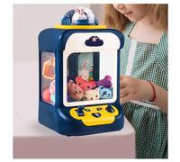 GeRRiT Macchina Acchiappa Peluche, con 20 Mini Peluche E 10 Gashapon Claw Crane Machine Giocattolo Elettrico Macchina Prendi Pupazzi, Premi per Bambini 8-12,Blue