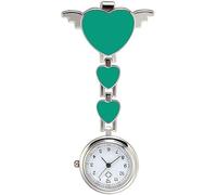GeRRiT Orologio da tasca, orologi da tasca per infermiere, quadrante rotondo, spilla a fascia con angelo, orologi da appendere