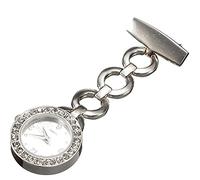 GeRRiT Orologio da tasca Orologio da tasca con spilla e orologio da infermiera con quadrante rotondo con strass di lusso