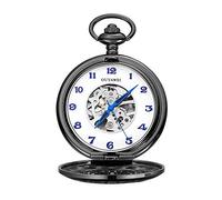 GeRRiT Orologio da tasca Orologio da tasca meccanico con copertura inferiore in prospettiva a carica manuale retrò come regalo da tasca e orologi