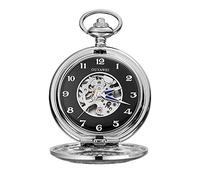 GeRRiT Orologio da tasca Orologio da tasca meccanico con copertura inferiore in prospettiva a carica manuale retrò come regalo da tasca e orologi