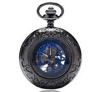 GeRRiT Orologio da taschino da uomo, orologio da taschino meccanico da donna con carica manuale, collana a catena, orologi da taschino da uomo personalizzati
