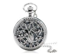 GeRRiT Orologio da taschino in argento con fascino carino retrò ed elegante