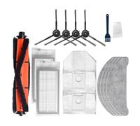 GeRRiT Parti della spazzola laterale del filtro Hepa in tessuto for la pulizia degli accessori dei kit di sacchetti for la polvere della spazzola principale EVE Plus cantone di Durapur (Color : Set25