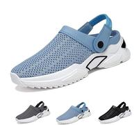 GeRRiT Sandali ortopedici da uomo con supporto per l'arco plantare, sandali traspiranti estivi in rete scavata, pantofole ortopediche leggere antiscivolo