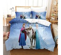 Gerrit Set Copripiumino Frozen Modello Ragazzi Ragazza Set Di Biancheria Da Letto Morbido E Traspirante Anallergico Microfibra Copripiumino Set Per Bambino E Adulti Matrimoniale 200x200 cm