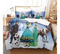 Gerrit Set Copripiumino Frozen Modello Ragazzi Ragazza Set Di Biancheria Da Letto Morbido E Traspirante Anallergico Microfibra Copripiumino Set Per Bambino E Adulti 220x240 cm