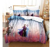 Gerrit Set Di Biancheria Da Letto 3 Pezzi Frozen Modello Set Copripiumino In Super Morbido E Traspirante Lpoallergenico Microfibra Per Bambino E Adulti Con Lampo E Federa Singolo 135x200