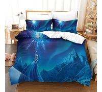 Gerrit Set Di Biancheria Da Letto Con Frozen Modello Copripiumino 220x240 Con Lampo E Federa Da Morbido E Traspirante Microfibra Per Adulti E Bambino Ipoallergenico Set Copripiumino