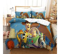 Gerrit Set Di Biancheria Da Letto Con Toy Story Modello Copripiumino Singolo 135x200 Con Lampo E Federa Da Morbido E Traspirante Microfibra Per Adulti E Bambino Ipoallergenico Set Copripiumino