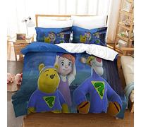 Gerrit Set Di Biancheria Da Letto Con Winnie The Pooh Modello Copripiumino Singolo 135x200 Con Lampo E Federa Da Morbido E Traspirante Microfibra Per Adulti E Bambino Ipoallergenico Set Copripiumino