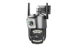 GeRRiT V380 PRO CCTV Camera 4G SIM Card Dual Lens Telecamera PTZ WiFi 4K 8MP Wireless Telecamera di sorveglianza Esterna di Sicurezza Impermeabile IP66 (Color : Plug, Size : WiFi Camera 128G)