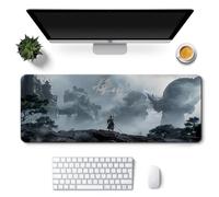 GeRRiTL Black Myth Wukong Tappetino per mouse con superficie liscia e base in gomma antiscivolo, superficie ad alta velocità, adatto per laptop, tastiere e mouse (Wukong 14, 800 x 300 x 3 mm)