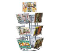Gerso - Porta cartoline ruotabile da banco con 12 scomparti 105x150mm orizzontale