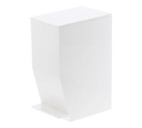 Gerson Pattumiera da bagno, Plastica, Bianco, 19 x 12 x 27,5 cm