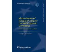 Gert-Jan Vosses Modernization of European Company Law and Cor (Copertina rigida)