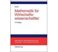 Gert Kneis Mathematik Für Wirtschaftswissenschaftler (Copertina rigida)