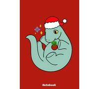 Gertie The Holiday Ice Cream Dinosaur Notebook: 6x9 120 Pages, Ruled Notebook, Journal, Daily Diary, Organizer, Planner