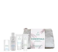 GERTRAUD GRUBER ESSENTIALS "Eroi della cura della pelle" - Set per la cura del viso (detergente 30 ml + lozione 50 ml + cipria 10 g + gel 50 ml)