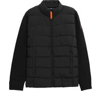 Gertrude - Giacca da uomo in materiale bi-materiale con isolamento davanti in piumino naturale - Alessandro Black per Uomo - Taglia L - Nero