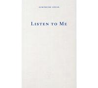 Gertrude Stein Listen to Me (Tascabile) (PRESALE 05/11/2026)