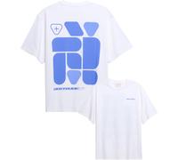 Gertrude - T-shirt in cotone - Leonce Geometry Blanc/Saphir per Uomo in Cotone - Taglia L - Bianco