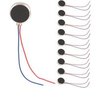 GERUI 10 PCS mini motori a vibrazione 10 x 2,7 mm DC 3 V 80 mA 11000 RPM 1027 piatta a moneta tipo pulsante micro motore a vibrazione DC per cellulare e cercapersone