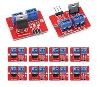 GERUI 10 pezzi Modulo driver MOSFET 0-24V 3,3 V / 5 V MOSFET Pulsante Mos -Tubo Transistor a effetto di campo Modulo PWM a chip singolo per Arduino MCU ARM RF-520