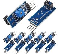 GERUI 12 pezzi TCRT5000 Sensore Riflettente Infrared Reflective Sensor IR Photoelectric Switch Barrier Line Obstacle Avoidance Module Tracing Sensor Tracing Module per Arduino Smart Car Robot e