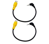 GERUI 2 cavi monocromatici da 2,5 mm, navigatore GPS, video, ingresso AV, cavo adattatore (20 cm) per tablet compatibile con TomTom Garmin Rand McNally Etc RCA Phono RCA