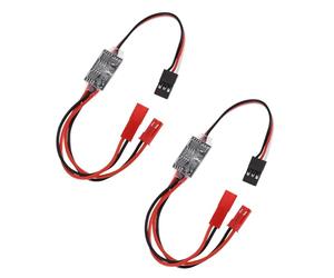 GERUI 2 interruttori elettronici radiocomandati da 20 A ad alta corrente 3 - 30 V RC relè interruttore on/off per RC auto, camion, barca, luce LED drone