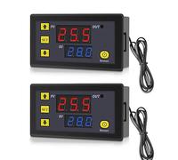 GERUI 2 pezzi W3230 20 A DC 12 V Digital Thermal Interruttore, termostato digitale 50 - 120 ℃ con sensore NTC 10 K.