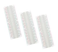 GERUI 3 pezzi Breadboard 830 pin Solderless Prototipo PCB Board Kit per Arduino Proto Shield Distribution Blocchi di collegamento