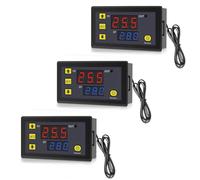GERUI 3 unità di regolazione della temperatura digitale W3230 20A DC 12V termostato digitale interruttore di temperatura 50-120℃ con sensore NTC 10K.