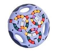 Gerui Cubo Girato per Gioco di Intelligenza, Giochi di Magia con Cubo Girevole, Giocattoli Puzzle per Bambini, Adolescenti e Adulti per Decompressione (Blu)