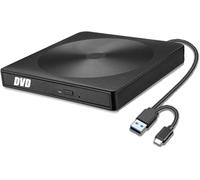 GERUI Lettore DVD esterno USB 3.0 Tipo-C per PC portatile