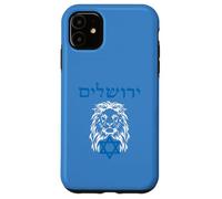 Gerusalemme In Ebraico Con Il Leone Di Giuda E Stella Di Davide Custodia per iPhone 11