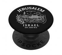 Gerusalemme Israele Città per Sion e Terra Santa Biblica PopSockets PopGrip Adesivo