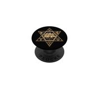 Gerusalemme Stella di David Israele Ebraica Giudaica Arte PopSockets PopGrip Adesivo