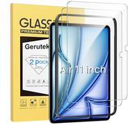 Gerutek 2 Pezzi Pellicola Protettiva per iPad Air 11'' M4/ M3/M2 (8a/7a/6a Gen, 2026/2025/2024), [Telaio di Facile Installazione][Ultra Trasparente] [Antigraffio] [Senza Bolle] [Durezza 9H]